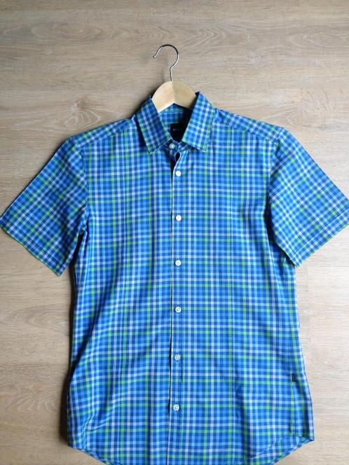 Overhemd Hugo Boss, Kleding | Heren, Overhemden, Zo goed als nieuw, Halswijdte 38 (S) of kleiner, Blauw, Ophalen of Verzenden
