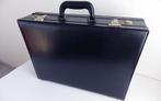 Vintage Zwarte Attachékoffer, Handtassen en Accessoires, Koffers, Ophalen, Gebruikt