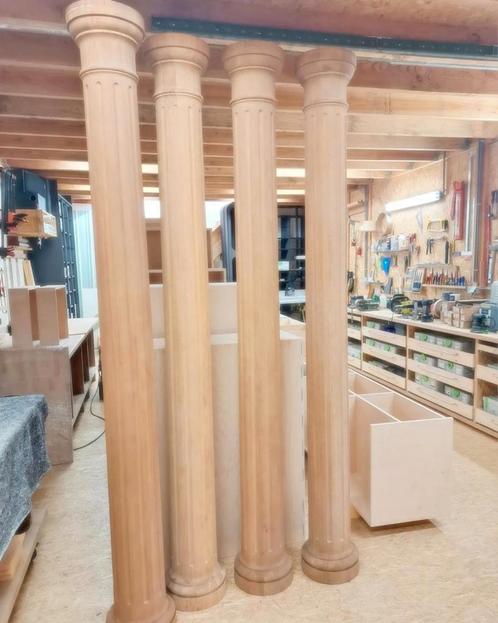 Zuilen in massief hout, Doe-het-zelf en Bouw, Hout en Planken, Nieuw, Ophalen