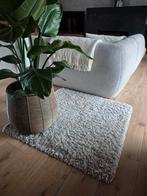 Hoogpolig tapijt 100x100, Beige, Vierkant, Ophalen of Verzenden, Zo goed als nieuw