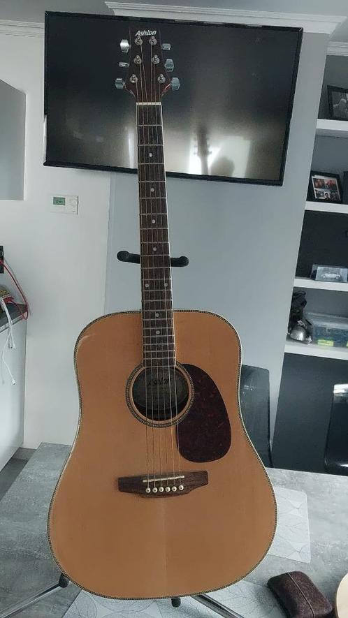 gitaar ashton D35NT acoustisch/elec., Muziek en Instrumenten, Snaarinstrumenten | Gitaren | Akoestisch, Zo goed als nieuw, Western- of Steelstringgitaar