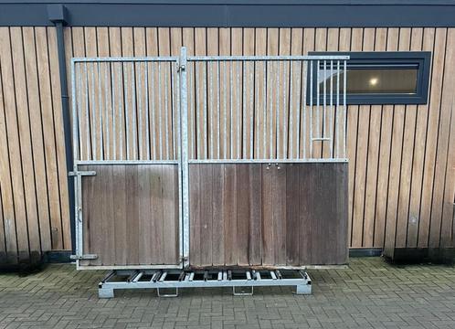 Complete set paardenstal wanden | Hardhout | Gebruikt, Dieren en Toebehoren, Stalling en Weidegang, Opfok, Stalling, Weidegang