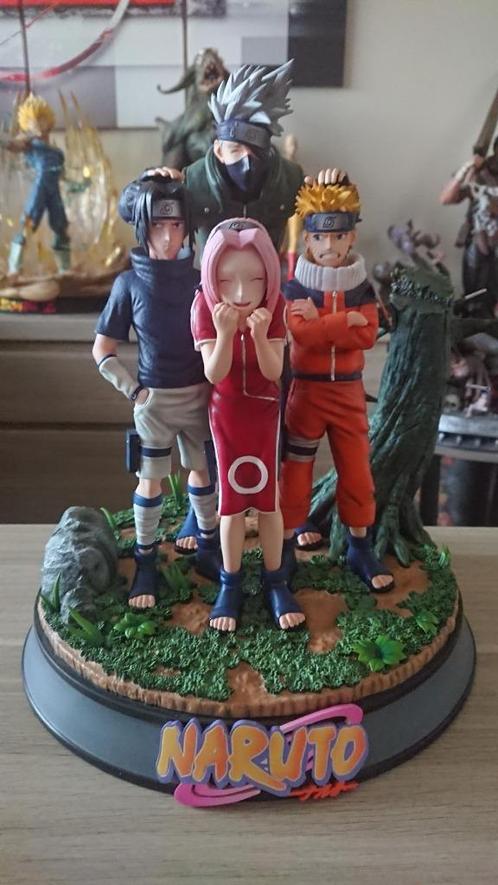 Statue en résine Naruto Team 7, Verzamelen, Beelden en Beeldjes, Zo goed als nieuw, Ophalen of Verzenden