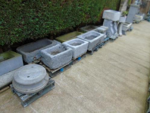 dienblad of trog in blauwe steen, plantenbak, goede keuze!!, Tuin en Terras, Bloembakken en Plantenbakken, Gebruikt, Steen, Binnen