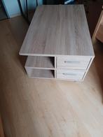 Table basse avec 2 tiroirs, Comme neuf, Autres essences de bois, 50 à 100 cm, Enlèvement ou Envoi