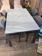 Table de jardin et 4 chaises, Ophalen, Gebruikt