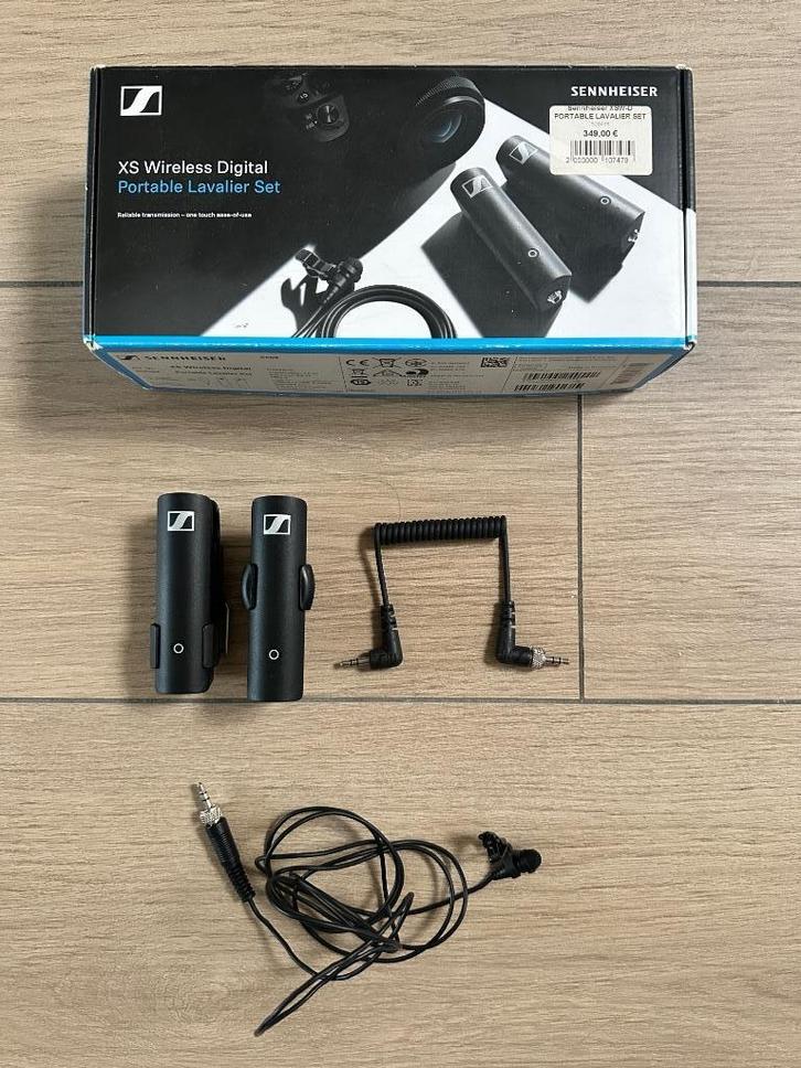 2x Sennheiser XS Wireless Digital Portable Lavelier Set, Muziek en Instrumenten, Microfoons, Zo goed als nieuw, Studiomicrofoon