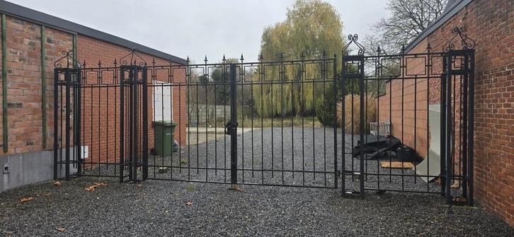 Portail/clôture de jardin en fer forgé, Jardin & Terrasse, Portes de jardin, Utilisé, Fer, Enlèvement