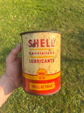 Bidon d’huile Olieblik olie blik oil can shell retinax, Enlèvement ou Envoi