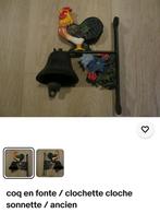 Cocq antieke gietijzeren bel, Ophalen of Verzenden