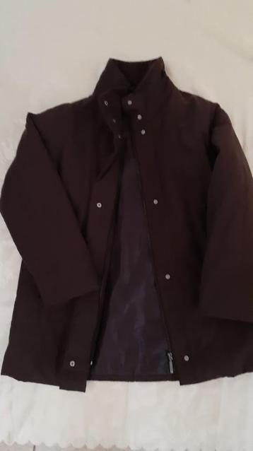 Élégante parka chaude marron d'Auvry Exclusive 44 nouvelle disponible aux enchères