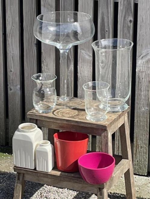 Lot vazen en bloempotten, Huis en Inrichting, Woonaccessoires | Vazen, Zo goed als nieuw, Ophalen