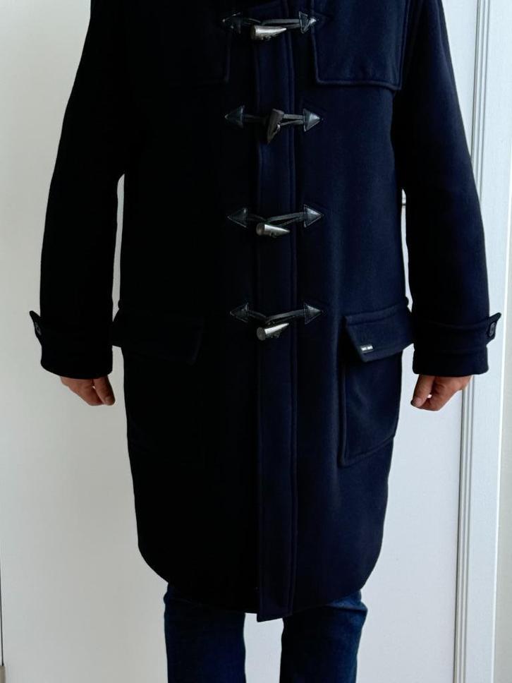 Saint James wollen warme duffelcoat XXL, Kleding | Heren, Jassen | Winter, Gedragen, Overige maten, Blauw, Ophalen