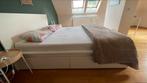 2 persoonsbed, Huis en Inrichting, Slaapkamer | Bedden, Ophalen, Gebruikt, Wit, Tweepersoons