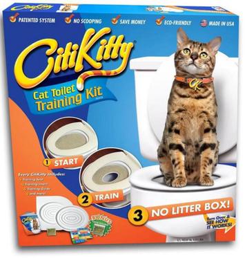 CitiKitty Cat Toilet Training Kit - Kat Poes op toilet wc
