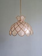 Vintage hanglamp Capiz parelmoer, jaren 70, Ophalen of Verzenden