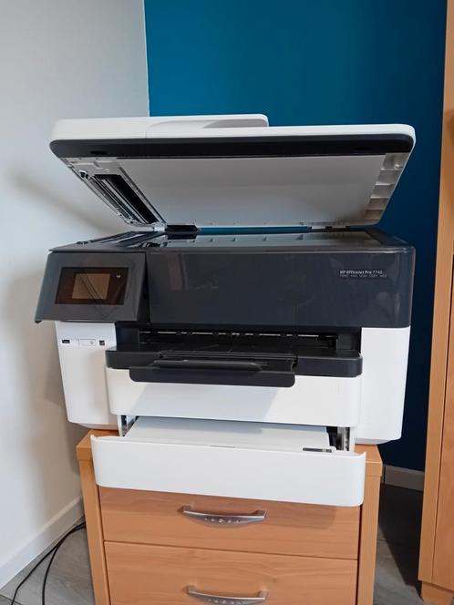 hp officejet pro 7740, Computers en Software, Printers, Gebruikt, Printer, Kleur printen, Kopieren, Scannen, Zwart-en-wit printen