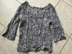 haut manches 3/4 femme Kiabi - imprimé gris noir beige ou cr, Manches courtes, Taille 38/40 (M), Gris, Enlèvement ou Envoi