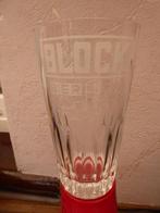 verre a biere block bier, Verzamelen, Biermerken, Ophalen of Verzenden, Gebruikt, Glas of Glazen