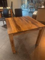 Massief houten tafel, Huis en Inrichting, Tafels | Eettafels, Ophalen, Gebruikt, 50 tot 100 cm, Vierkant