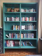 Mooie groene boekenkast/sierkast, Huis en Inrichting, Kasten | Boekenkasten, Ophalen, 200 cm of meer, 150 tot 200 cm, Zo goed als nieuw