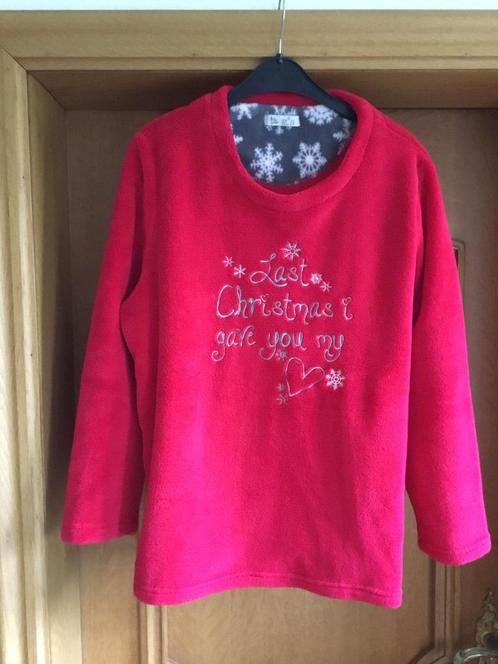 Pyjama rouge et gris Christmas taille 46-48 Primark, Kleding | Dames, Pyjama's, Gedragen, Maat 46/48 (XL) of groter, Ophalen of Verzenden