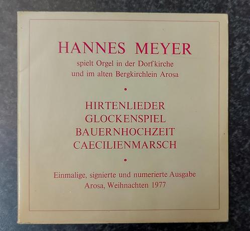 Hannes Meyer - Dorfkirchli Arosa - Orgel - limited/signed 7", CD & DVD, Vinyles Singles, Comme neuf, Single, Classique, 7 pouces
