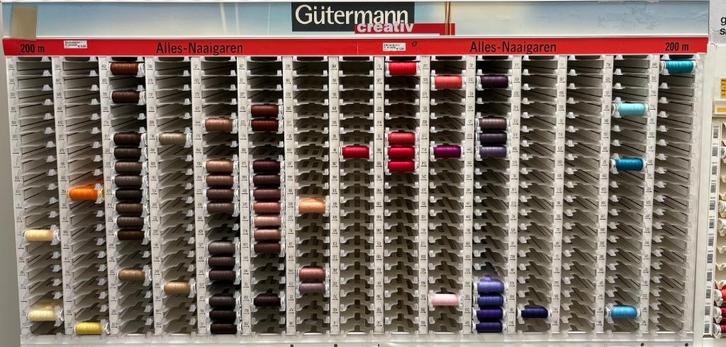 Güterman allesnaaigaren - 2 Euro -per 10 stuks + 2 gratis, Hobby en Vrije tijd, Naaien en Fournituren, Nieuw, Garen of Naald(en)