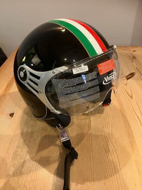 Vinz Trafori helmen (2x) zwart en wit, Fietsen en Brommers, Brommerhelmen, Nieuw, Ophalen