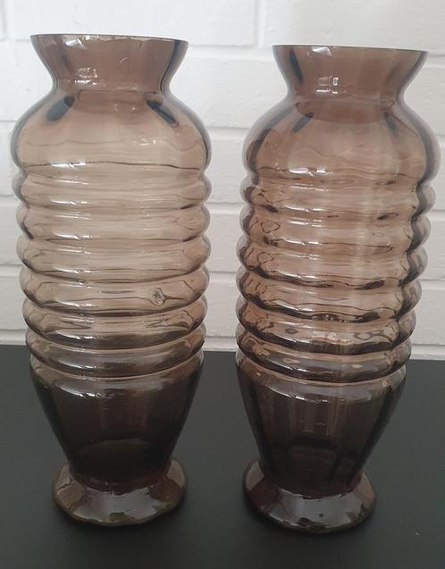 2 doyen ribbelvazen, Huis en Inrichting, Woonaccessoires | Vazen, Ophalen of Verzenden