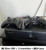 Xbox 360 + 3 manette +24 jeux variés, Games en Spelcomputers, Ophalen, Met games, 360 Elite of Super Elite, 20 GB