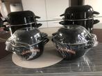 4 casseroles à moules ( 2 X 3,2 kg ) et ( 2 X 1,2 kg )., Neuf