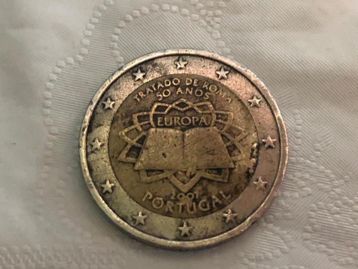 Gebruikte Euro 2-herdenkingsmunt 2007 Eurozone Portugal, Postzegels en Munten, Munten | Europa | Euromunten, Losse munt, 2 euro
