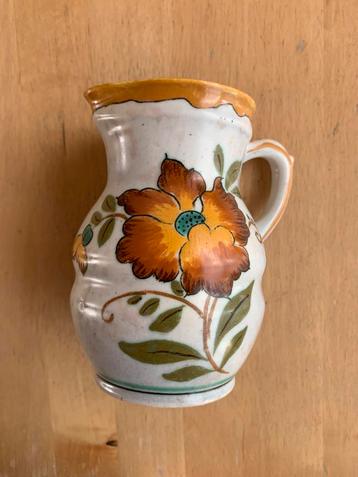 Old Gouda Holland Armand Floral kruik in zeer goede staat  beschikbaar voor biedingen
