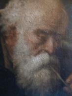 Homme âgé. Huile sur toile., Antiquités & Art, Enlèvement