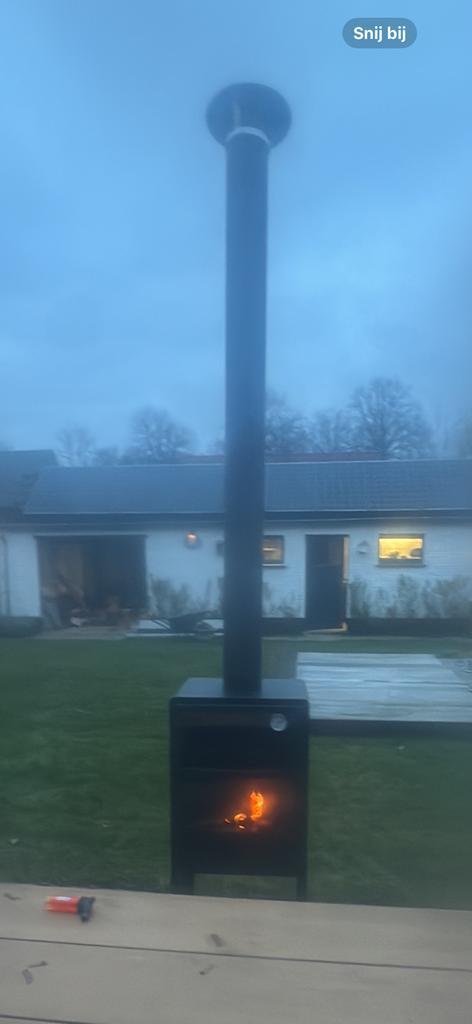 Tuinhaard met oven 1 x gebruikt, Tuin en Terras, Tuinhaarden, Zo goed als nieuw, Ophalen