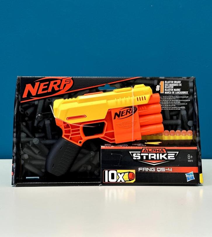 Nerf - Alpha Strike Fang QS-4, Kinderen en Baby's, Speelgoed | Buiten | Actiespeelgoed, Nieuw, Ophalen of Verzenden