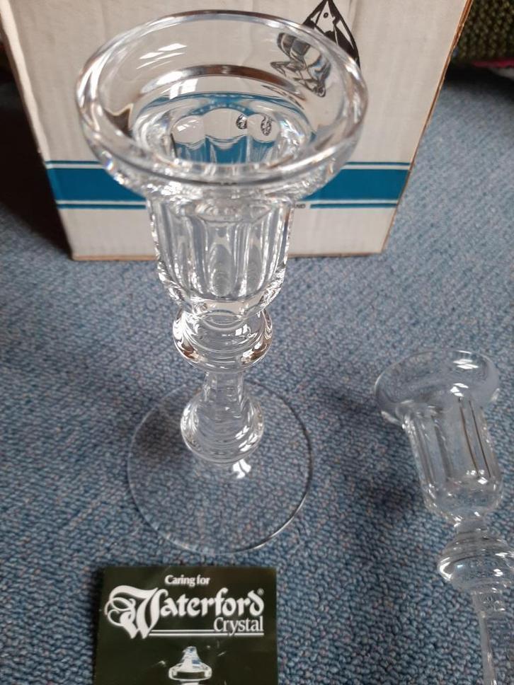 2 Waterford Crystal kandelaars SplinterNieuw Perfecte staat, Huis en Inrichting, Woonaccessoires | Kandelaars en Kaarsen, Nieuw