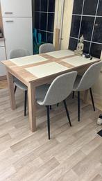 Nieuwe eettafel (120x80) en stoelen, Huis en Inrichting, Tafels | Eettafels, Ophalen of Verzenden, Nieuw