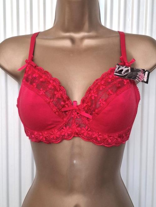 Elegante BH in Prachtige Rode Kleur voor C Cups, Kleding | Dames, Ondergoed en Lingerie, BH, Rood, Ophalen of Verzenden