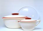 Tupperware « Serveerschaal en Sauskom Iso Duo » Terra Cotta, Verzenden, Nieuw, Crème, Bak of Kom