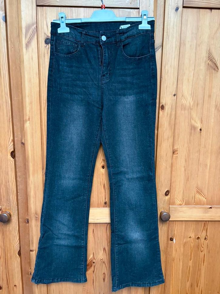 Jeans noir évasé filles ado SHEIN Teen 15 ans élastique côté, Enfants & Bébés, Vêtements enfant | Taille 176, Comme neuf, Fille