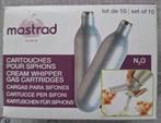 Mastrad -9 cartouches de protoxyde d'azote N2O siphon neuves, Maison & Meubles, Enlèvement ou Envoi, Neuf