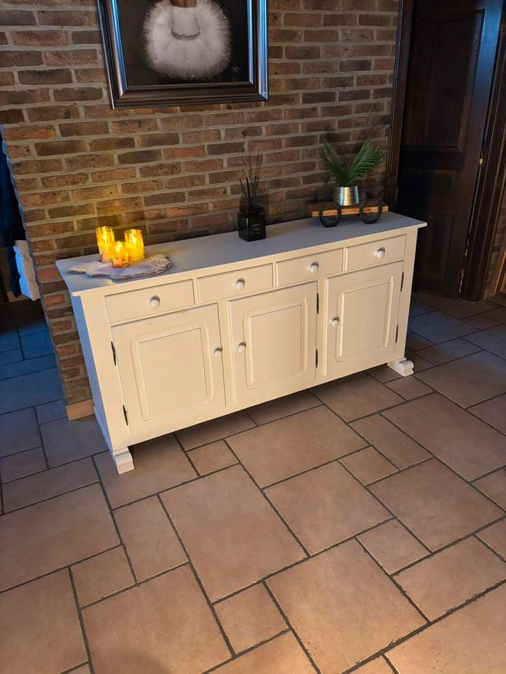 Landelijke Eiken dressoir, Huis en Inrichting, Kasten | Dressoirs, Zo goed als nieuw, 150 tot 200 cm, 25 tot 50 cm, Met lade(s)