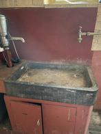 Pompbak/Gootsteen Belgische blauwsteen, Doe-het-zelf en Bouw, Sanitair, Ophalen, Gebruikt, Steen, Wastafel