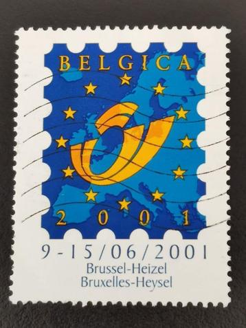 Belgique 2000  Exposition philatélique Belgica 2001 vignette, Enlèvement ou Envoi, Affranchi