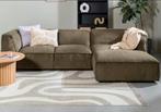 Supermooie zitbank/ chaise longue / zacht rib- corduroy, Ophalen, Nieuw