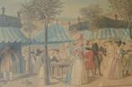 Fr. gravure ca 1787 'The Palais Royal Garden's Walk', Antiek en Kunst, Ophalen of Verzenden
