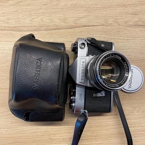 Yashica J-5, Yashinon DX 50mm f1.4* als nieuw, Audio, Tv en Foto, Fotocamera's Analoog, Zo goed als nieuw, Spiegelreflex, Canon