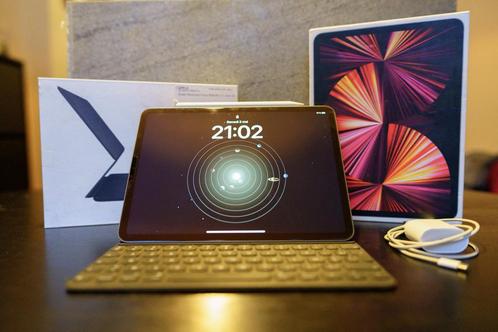 iPad Pro 11” M1 (128 Go) + Apple Pencil 2 + Clavier AZERTY, Computers en Software, Apple iPads, Gebruikt, 11 inch, Ophalen